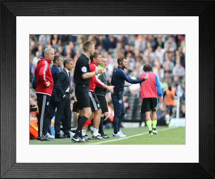 Framed Print : Brighton and Hove Albion vs Fulham: Nathan Jones in Action during the Sky Bet Championship Clash at Craven Cottage (15 / 08 / 2015) Framed Print : Brighton and Hove Albion vs Fulham: Nathan Jones in Action during the Sky Bet Championship Clash at Craven Cottage (15 / 08 / 2015)