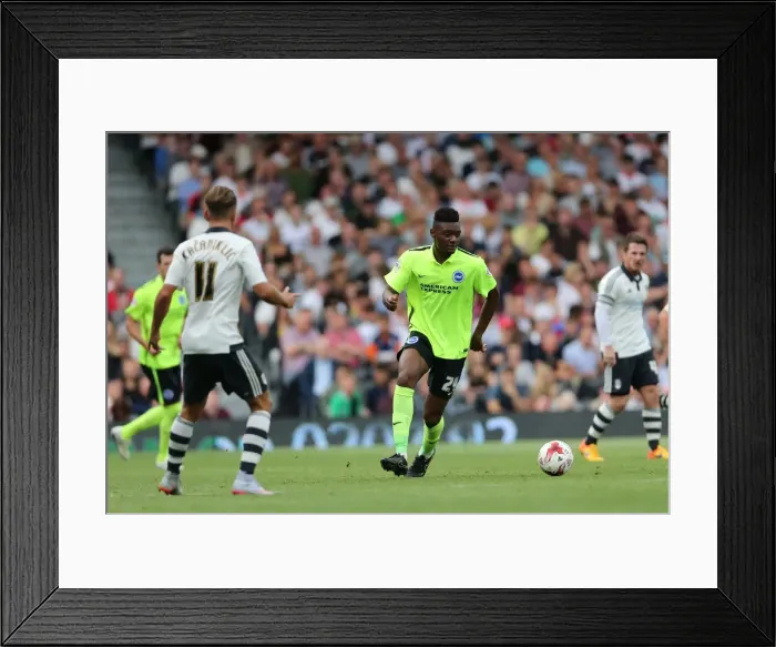 Framed Print : Rohan Ince in Action: Fulham vs. Brighton and Hove Albion, Sky Bet Championship 2015 - Central Midfielder's Performance at Craven Cottage Framed Print : Rohan Ince in Action: Fulham vs. Brighton and Hove Albion, Sky Bet Championship 2015 - Central Midfielder's Performance at Craven Cottage