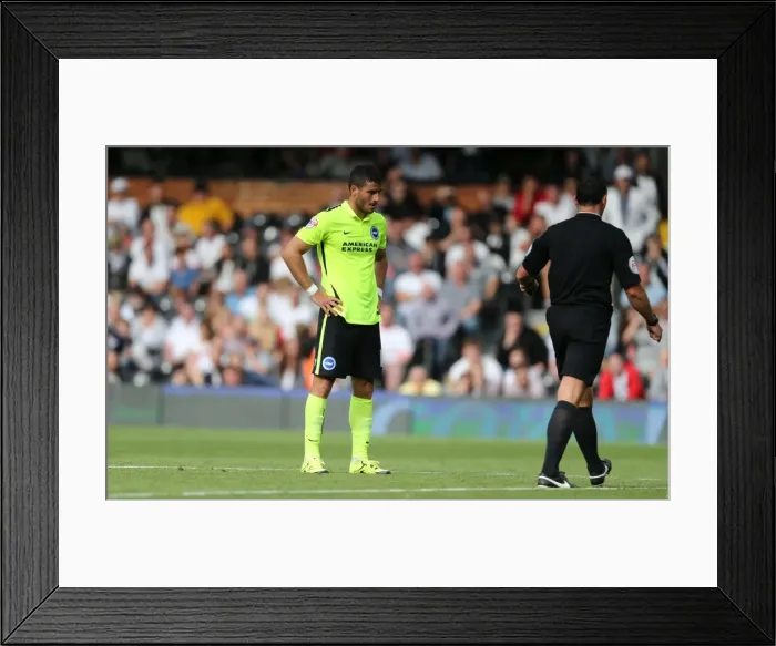 Framed Print : Tomer Hemed Scores Penalty: Brighton Secure 2-1 Victory Over Fulham (August 15, 2015)