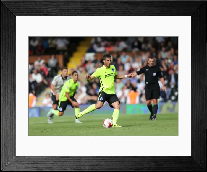 Framed Print : Tomer Hemed Scores Penalty: Brighton Secures 2-1 Victory over Fulham (Championship 2015) Framed Print : Tomer Hemed Scores Penalty: Brighton Secures 2-1 Victory over Fulham (Championship 2015)