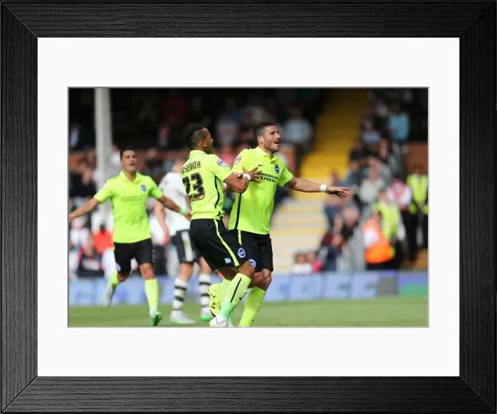 Framed Print : Tomer Hemed Scores Penalty: Brighton's 2-1 Victory Over Fulham in Sky Bet Championship (15 / 08 / 2015) Framed Print : Tomer Hemed Scores Penalty: Brighton's 2-1 Victory Over Fulham in Sky Bet Championship (15 / 08 / 2015)