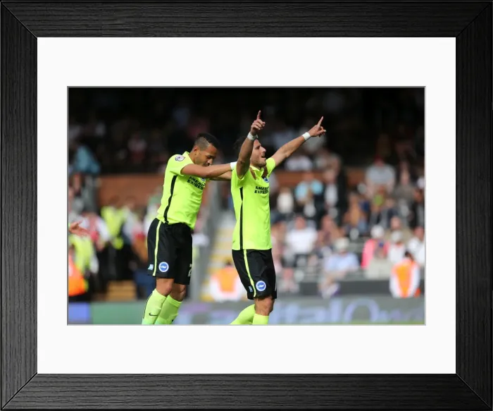 Framed Print : Tomer Hemed Scores Penalty: Brighton Edge Past Fulham 2-1 in Sky Bet Championship (August 15, 2015) Framed Print : Tomer Hemed Scores Penalty: Brighton Edge Past Fulham 2-1 in Sky Bet Championship (August 15, 2015)