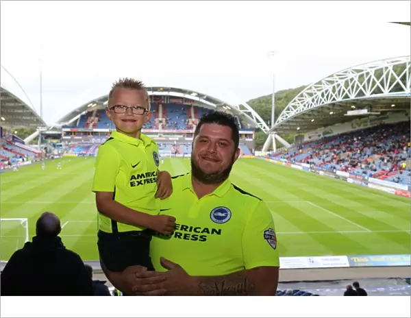 Brighton and Hove Albion Fans in Full Swing at Huddersfield Town Championship Clash, August 2015