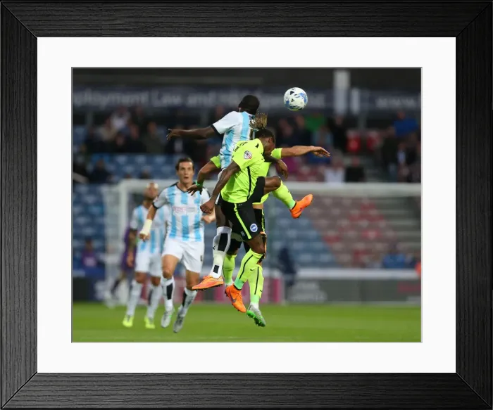 Framed Print : Championship Showdown: Brighton and Hove Albion vs. Huddersfield Town at John Smiths Stadium (August 18, 2015) Framed Print : Championship Showdown: Brighton and Hove Albion vs. Huddersfield Town at John Smiths Stadium (August 18, 2015)