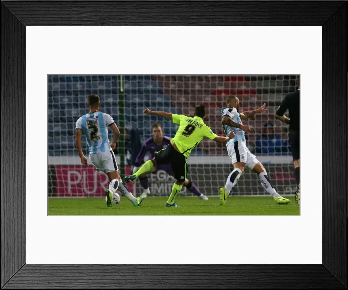 Framed Print : Brighton and Hove Albion vs. Huddersfield Town: Sky Bet Championship Showdown at John Smiths Stadium (August 18, 2015)