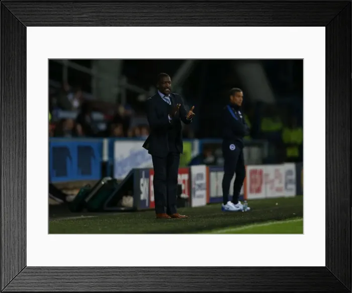Framed Print : Brighton and Hove Albion vs. Huddersfield Town: Sky Bet Championship Showdown at John Smiths Stadium (August 18, 2015) Framed Print : Brighton and Hove Albion vs. Huddersfield Town: Sky Bet Championship Showdown at John Smiths Stadium (August 18, 2015)
