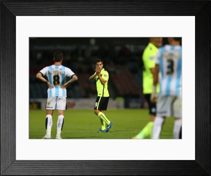 Framed Print : Brighton and Hove Albion vs. Huddersfield Town: Sky Bet Championship Showdown at John Smith's Stadium (August 18, 2015)
