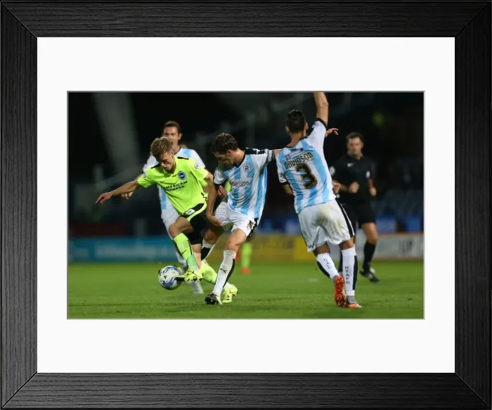 Framed Print : Brighton and Hove Albion vs. Huddersfield Town: Sky Bet Championship Showdown at John Smiths Stadium (August 18, 2015) Framed Print : Brighton and Hove Albion vs. Huddersfield Town: Sky Bet Championship Showdown at John Smiths Stadium (August 18, 2015)