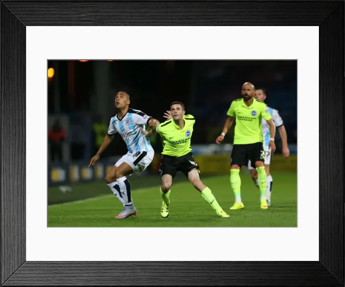 Framed Print : Brighton and Hove Albion vs. Huddersfield Town: Sky Bet Championship Showdown at John Smiths Stadium (August 18, 2015)