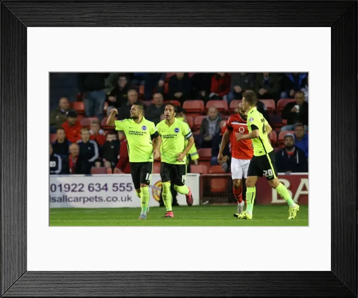 Framed Print : Brighton and Hove Albion's Battle at Walsall: Capital One Cup Clash, 25th August 2015 (Walsall 25AUG15) Framed Print : Brighton and Hove Albion's Battle at Walsall: Capital One Cup Clash, 25th August 2015 (Walsall 25AUG15)
