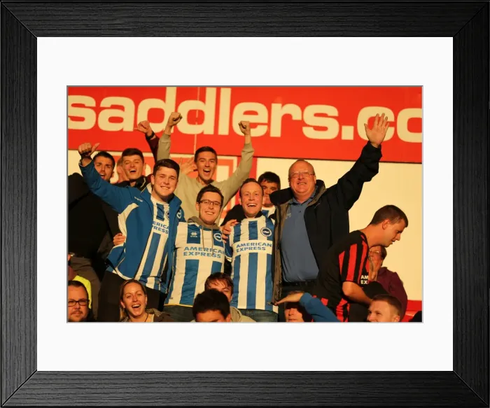 Framed Print : Brighton and Hove Albion vs. Walsall: Capital One Cup Clash at Bescot Stadium (25AUG15) Framed Print : Brighton and Hove Albion vs. Walsall: Capital One Cup Clash at Bescot Stadium (25AUG15)