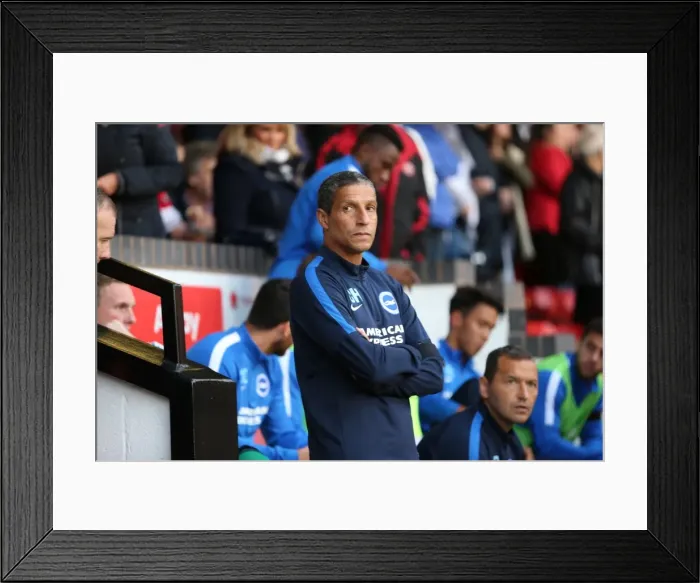 Framed Print : Brighton and Hove Albion vs. Walsall: Capital One Cup Clash at Bescot Stadium (25AUG15)