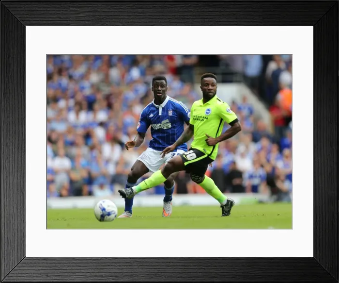 Framed Print : Kazenga LuaLua in Action: Ipswich Town vs. Brighton and Hove Albion, Sky Bet Championship (28.08.2015) Framed Print : Kazenga LuaLua in Action: Ipswich Town vs. Brighton and Hove Albion, Sky Bet Championship (28.08.2015)