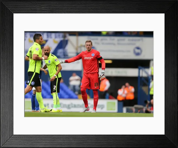 Framed Print : Focused David Stockdale: Brighton and Hove Albion Goalkeeper in Action at Ipswich Town, Sky Bet Championship 2015 Framed Print : Focused David Stockdale: Brighton and Hove Albion Goalkeeper in Action at Ipswich Town, Sky Bet Championship 2015