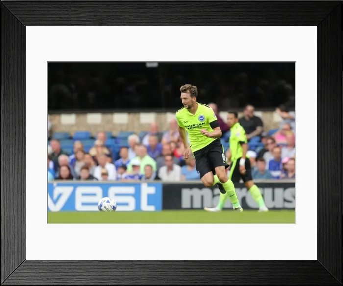 Framed Print : Dale Stephens in Action: Ipswich Town vs. Brighton and Hove Albion, Sky Bet Championship (28.08.2015)