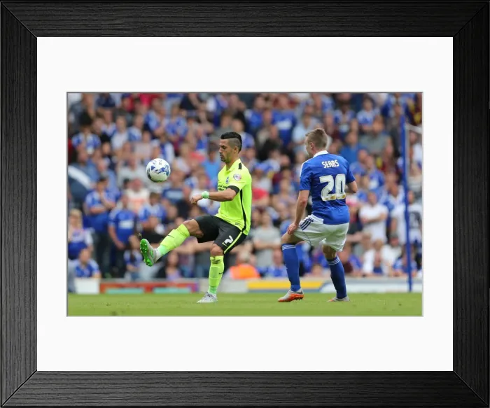 Framed Print : Beram Kayal in Action: Brighton Midfielder Fights for Possession against Ipswich Town (August 2015) Framed Print : Beram Kayal in Action: Brighton Midfielder Fights for Possession against Ipswich Town (August 2015)