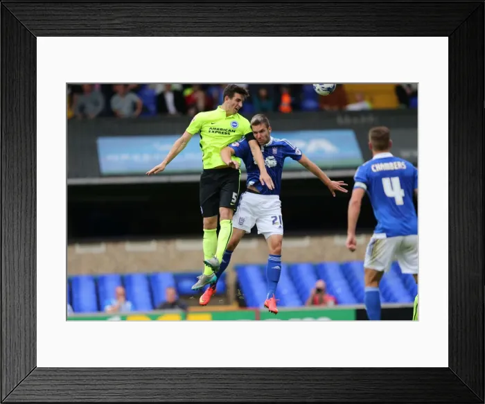 Framed Print : Lewis Dunk's Close Header: Ipswich Town vs Brighton and Hove Albion, Sky Bet Championship 2015 Framed Print : Lewis Dunk's Close Header: Ipswich Town vs Brighton and Hove Albion, Sky Bet Championship 2015