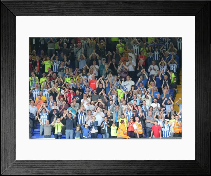 Framed Print : Brighton and Hove Albion Fans in Full Force: Intense Moments at the Ipswich Town Championship Clash (August 2015) Framed Print : Brighton and Hove Albion Fans in Full Force: Intense Moments at the Ipswich Town Championship Clash (August 2015)