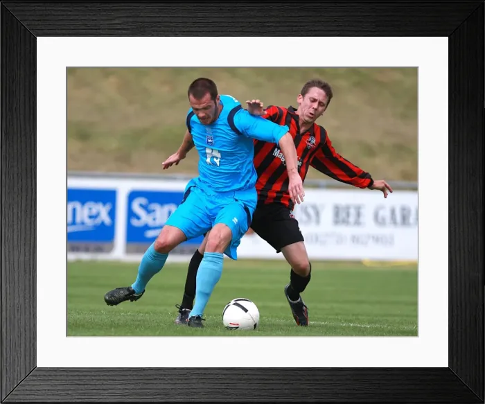 Framed Print : Brighton & Hove Albion's Kevin McLeod in Action during Lewes Friendly Framed Print : Brighton & Hove Albion's Kevin McLeod in Action during Lewes Friendly