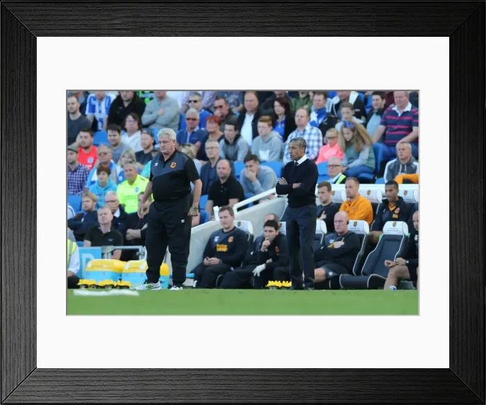 Framed Print : Brighton and Hove Albion vs Hull City: Sky Bet Championship Showdown at American Express Community Stadium (September 12, 2015)