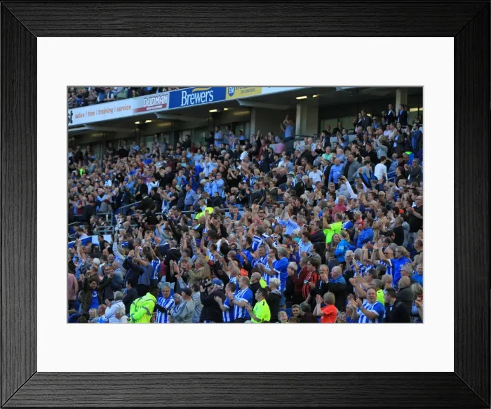 Framed Print : Brighton and Hove Albion FC: Fans in Action during Sky Bet Championship Match vs. Hull City (12th September 2015) Framed Print : Brighton and Hove Albion FC: Fans in Action during Sky Bet Championship Match vs. Hull City (12th September 2015)