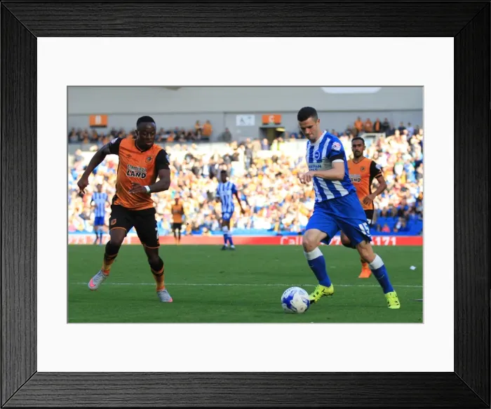Framed Print : Jamie Murphy's Cross: A Pivotal Moment in the 2015 Brighton and Hove Albion vs. Hull City Championship Match Framed Print : Jamie Murphy's Cross: A Pivotal Moment in the 2015 Brighton and Hove Albion vs. Hull City Championship Match