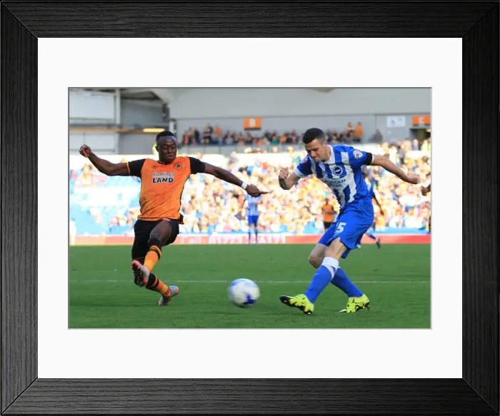 Framed Print : Jamie Murphy's Pivotal Cross: A Turning Point in the 2015 Brighton and Hove Albion vs. Hull City Championship Match Framed Print : Jamie Murphy's Pivotal Cross: A Turning Point in the 2015 Brighton and Hove Albion vs. Hull City Championship Match