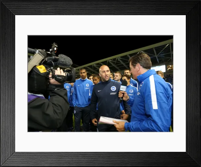Framed Print : Brighton and Hove Albion U18 Squad Introduced at Half Time against Rotherham United, Sky Bet Championship 2015 Framed Print : Brighton and Hove Albion U18 Squad Introduced at Half Time against Rotherham United, Sky Bet Championship 2015