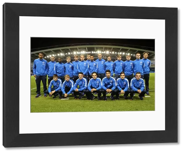 Brighton and Hove Albion U18 Squad Presented at Half Time against Rotherham United, American Express Community Stadium, September 15, 2015