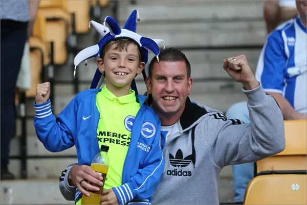 Brighton and Hove Albion Fans Epic Rivalry: Wolverhampton Wanderers vs. Brighton and Hove Albion, Sky Bet Championship 2015