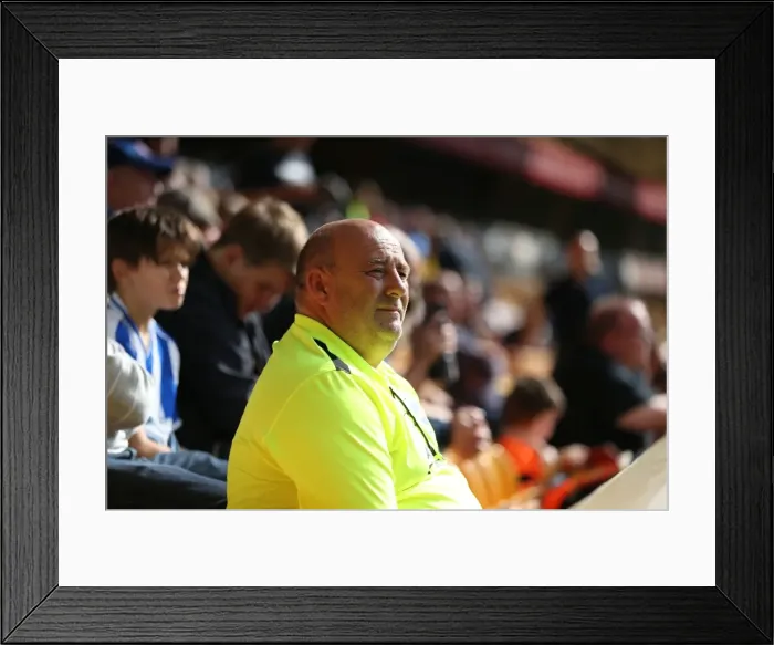 Framed Print : Brighton and Hove Albion Fans in Action at Molineux Stadium during Sky Bet Championship Match vs. Wolverhampton Wanderers (August 2015) Framed Print : Brighton and Hove Albion Fans in Action at Molineux Stadium during Sky Bet Championship Match vs. Wolverhampton Wanderers (August 2015)