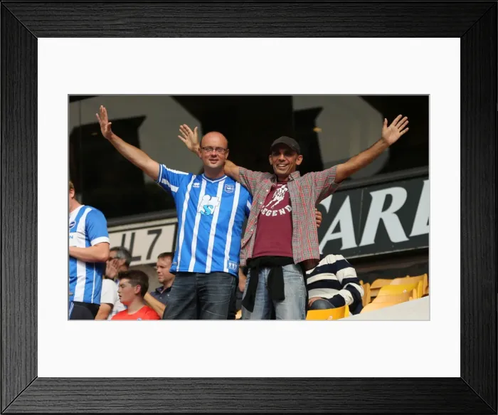 Framed Print : Brighton and Hove Albion Fans Passionate Showing at Wolverhampton Wanderers Championship Clash (September 2015) Framed Print : Brighton and Hove Albion Fans Passionate Showing at Wolverhampton Wanderers Championship Clash (September 2015)