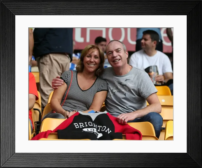 Framed Print : Brighton and Hove Albion Fans Passion at Molineux Stadium during Sky Bet Championship Match vs. Wolverhampton Wanderers (August 2015) Framed Print : Brighton and Hove Albion Fans Passion at Molineux Stadium during Sky Bet Championship Match vs. Wolverhampton Wanderers (August 2015)