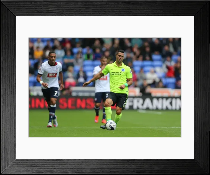 Framed Print : Brighton and Hove Albion vs. Bolton Wanderers: Sky Bet Championship Showdown at Macron Stadium (September 26, 2015) Framed Print : Brighton and Hove Albion vs. Bolton Wanderers: Sky Bet Championship Showdown at Macron Stadium (September 26, 2015)