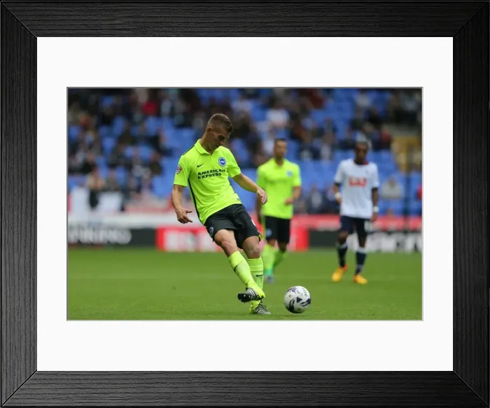 Framed Print : Brighton and Hove Albion vs. Bolton Wanderers: Sky Bet Championship Showdown at Macron Stadium (September 26, 2015)