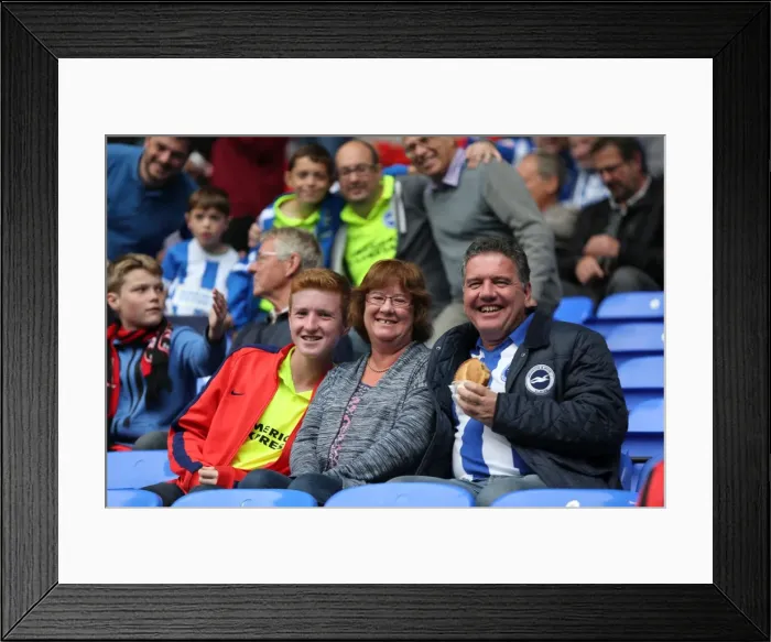 Framed Print : Brighton and Hove Albion vs. Bolton Wanderers: Sky Bet Championship Showdown at Macron Stadium (September 26, 2015)