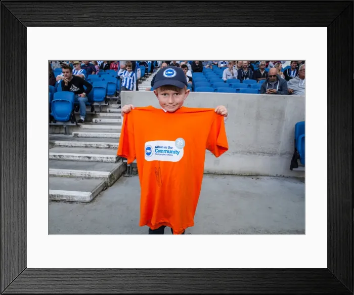 Framed Print : Brighton & Hove Albion's 25th Anniversary Celebration: Brighton vs. Cardiff City, Sky Bet Championship (3 October 2015) Framed Print : Brighton & Hove Albion's 25th Anniversary Celebration: Brighton vs. Cardiff City, Sky Bet Championship (3 October 2015)