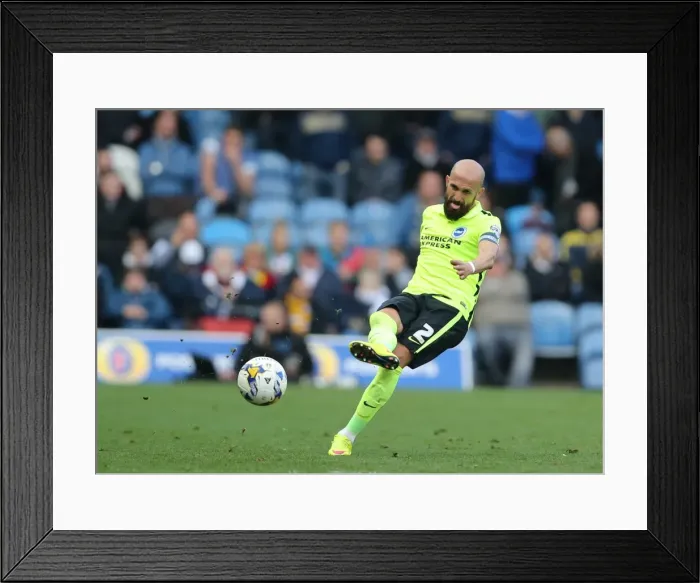Framed Print : Championship Showdown: Leeds United vs. Brighton & Hove Albion at Elland Road (17th October 2015)