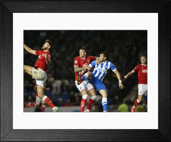 Framed Print : Brighton and Hove Albion vs. Bristol City: Sky Bet Championship Showdown at American Express Community Stadium (10.2015) Framed Print : Brighton and Hove Albion vs. Bristol City: Sky Bet Championship Showdown at American Express Community Stadium (10.2015)