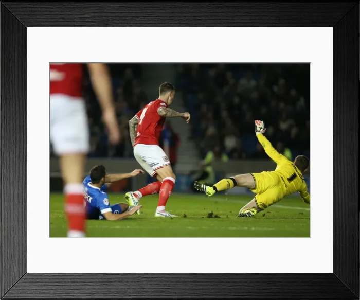 Framed Print : Brighton and Hove Albion vs. Bristol City: Sky Bet Championship Showdown at American Express Community Stadium (October 2015) Framed Print : Brighton and Hove Albion vs. Bristol City: Sky Bet Championship Showdown at American Express Community Stadium (October 2015)