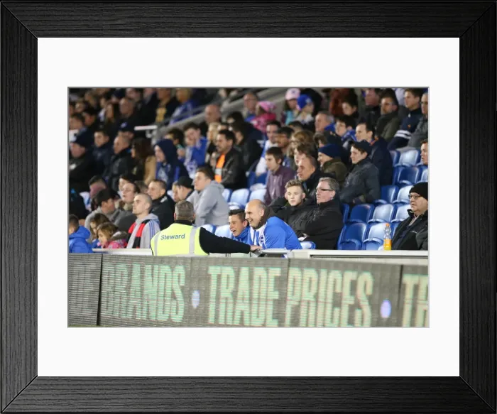 Framed Print : Brighton & Hove Albion vs. Bristol City: Sky Bet Championship Showdown at American Express Community Stadium (10.2015) Framed Print : Brighton & Hove Albion vs. Bristol City: Sky Bet Championship Showdown at American Express Community Stadium (10.2015)