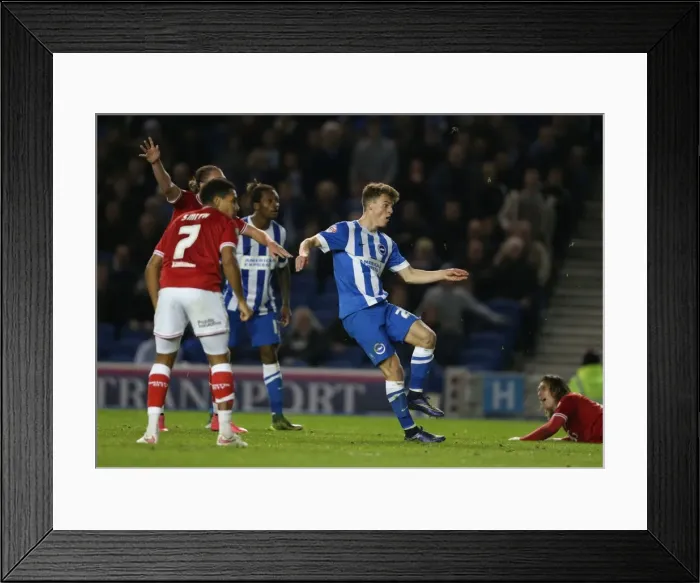 Framed Print : Brighton & Hove Albion vs. Bristol City: Sky Bet Championship Showdown at American Express Community Stadium (October 2015)