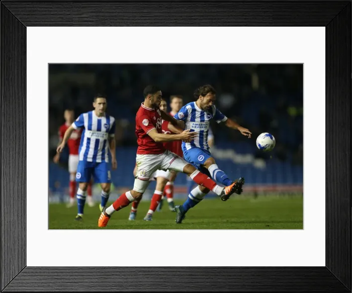 Framed Print : Brighton and Hove Albion vs. Bristol City: Sky Bet Championship Showdown at American Express Community Stadium (October 2015) Framed Print : Brighton and Hove Albion vs. Bristol City: Sky Bet Championship Showdown at American Express Community Stadium (October 2015)