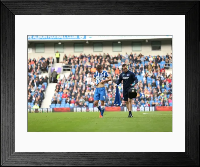 Framed Print : Brighton & Hove Albion vs. Preston North End: Sky Bet Championship Showdown at American Express Community Stadium (24 / 10 / 2015)