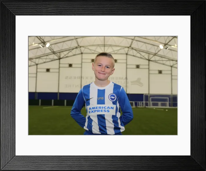 Framed Print : Brighton & Hove Albion FC U10 Academy Team - Season 2015-16: Thumbs Up for Thursday's Headshot Session Framed Print : Brighton & Hove Albion FC U10 Academy Team - Season 2015-16: Thumbs Up for Thursday's Headshot Session