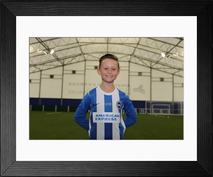 Framed Print : Brighton & Hove Albion FC U10 Academy Team - Season 2015-16: Thumbs Up for Thursday's Headshot Session Framed Print : Brighton & Hove Albion FC U10 Academy Team - Season 2015-16: Thumbs Up for Thursday's Headshot Session