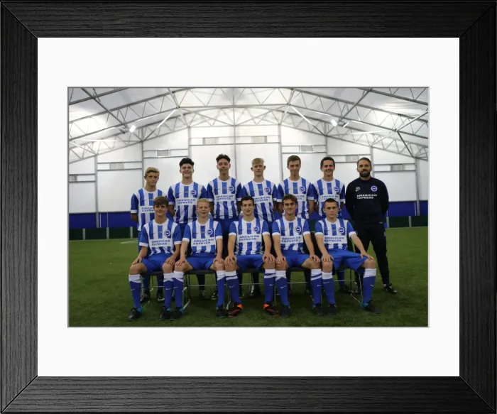 Framed Print : Brighton & Hove Albion FC U16 Academy Team: 2015-16 Annual Photo