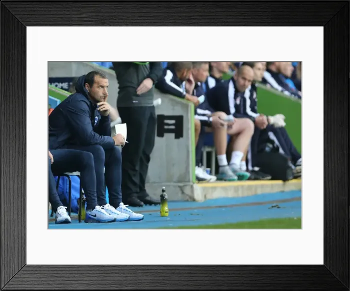 Framed Print : Sky Bet Championship Showdown: Reading vs. Brighton & Hove Albion at Madejski Stadium (31 October 2015) Framed Print : Sky Bet Championship Showdown: Reading vs. Brighton & Hove Albion at Madejski Stadium (31 October 2015)