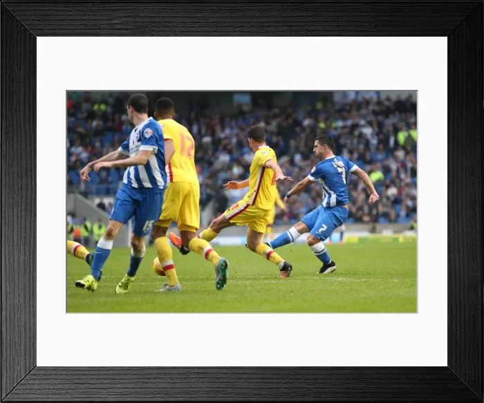 Framed Print : Brighton and Hove Albion vs Milton Keynes Dons: Sky Bet Championship Showdown at American Express Community Stadium (07.11.2015) Framed Print : Brighton and Hove Albion vs Milton Keynes Dons: Sky Bet Championship Showdown at American Express Community Stadium (07.11.2015)