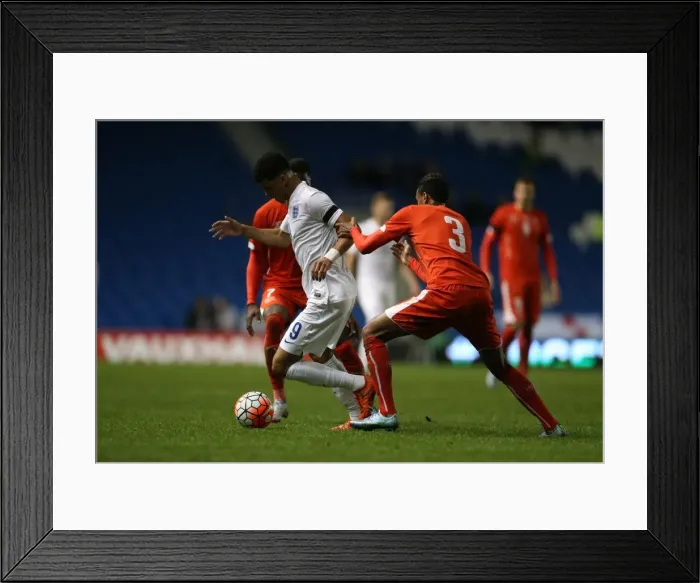 Framed Print : England U21s vs Switzerland: Action from the 2016 European Championship Qualifier at Brighton and Hove Albion's American Express Community Stadium (16 November 2015) Framed Print : England U21s vs Switzerland: Action from the 2016 European Championship Qualifier at Brighton and Hove Albion's American Express Community Stadium (16 November 2015)
